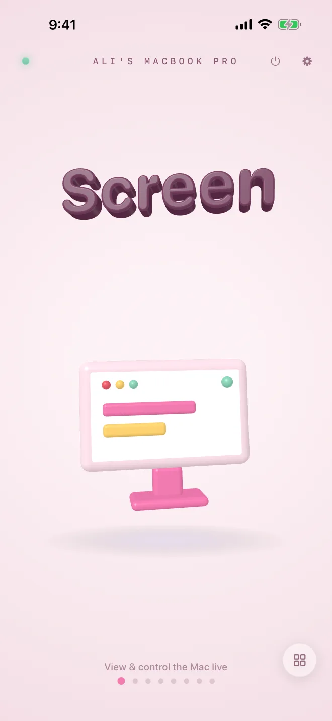 The companion home screen in the Candy world